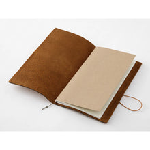 Load image into Gallery viewer, TRAVELER&#39;S COMPANY notebook - Camel coloured leather regular size
