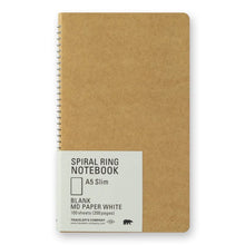 Load image into Gallery viewer, TRAVELER&#39;S Company Spiral Ring Notebook A5 Slim - MD Paper White
