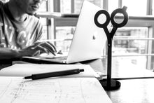 Load image into Gallery viewer, Desk scissors with stand - Black Coloured - HMM
