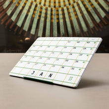 Load image into Gallery viewer, Squared - 2027 monthly desk calendar on paper stand - Mat Cuk Design
