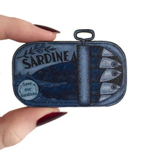 Load image into Gallery viewer, Su Owen - Sardines in a Tin Pin Brooch / Nautical Pin Badge
