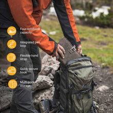 Load image into Gallery viewer, LOCHBY - Water Resistant Waxed Canvas Field Journal
