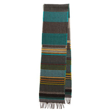 Load image into Gallery viewer, Wallace Sewell Wainscott scarf in Jade. 100% Merino Wool - Made in England
