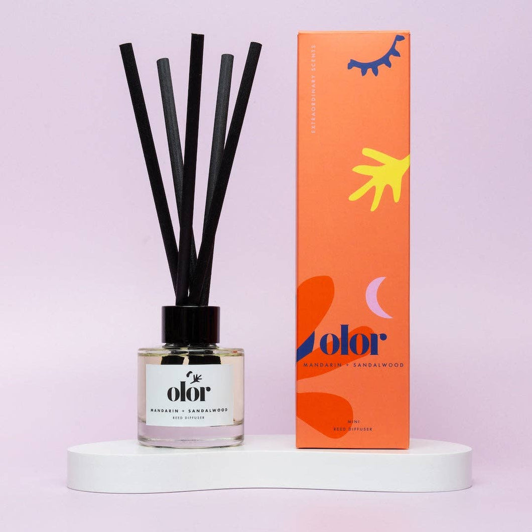 Mandarin + Sandalwood 50ml Reed Diffuser by OLOR