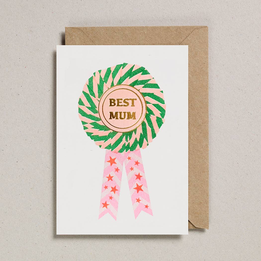 Petra Boase Ltd - Riso Rosette Mum Card