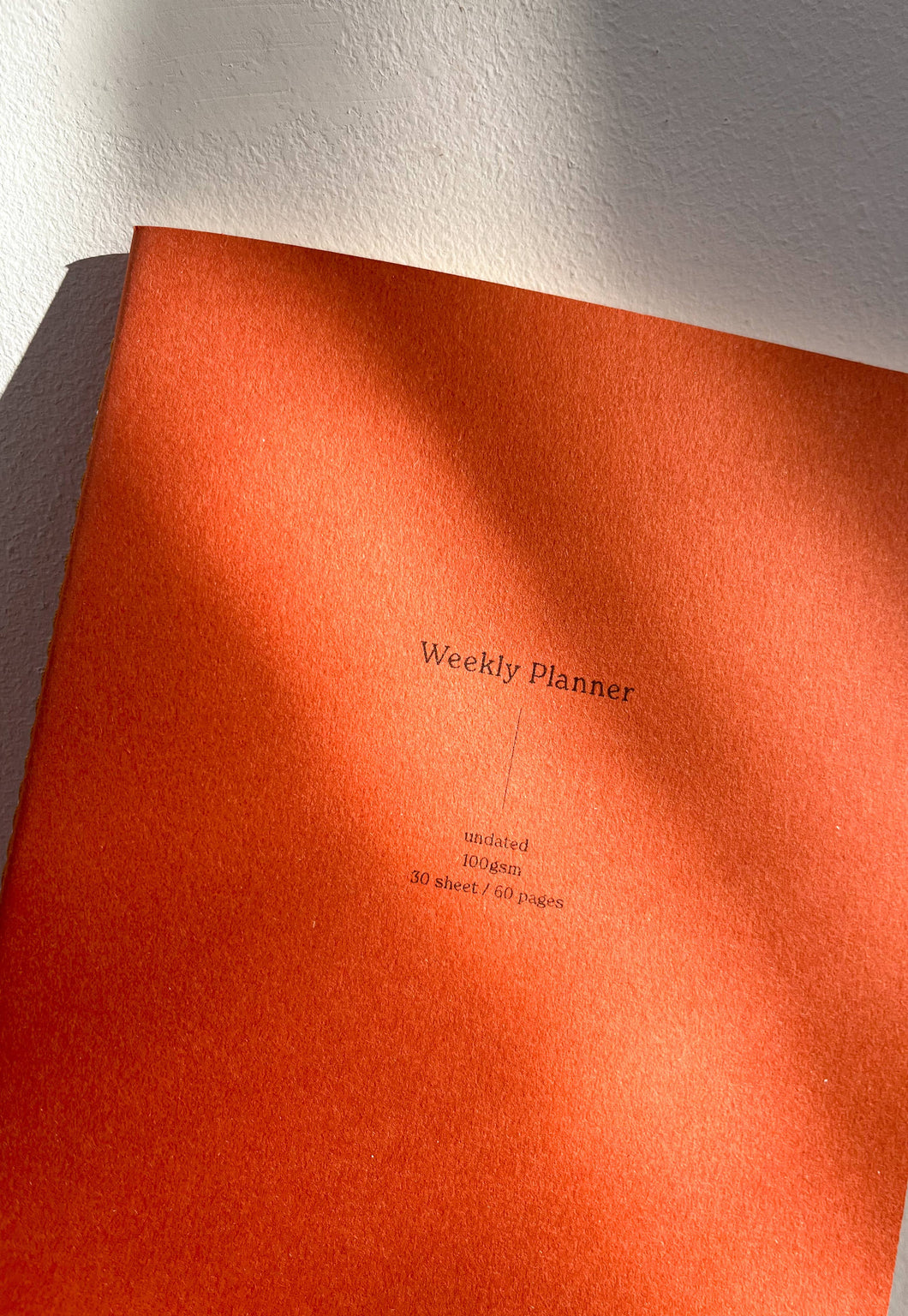 Weekly Planner Notebook / Vita Series - Paprika by Fin Studio