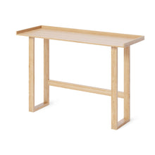 Load image into Gallery viewer, Slim laptop desk or console table, natural oak by Wireworks
