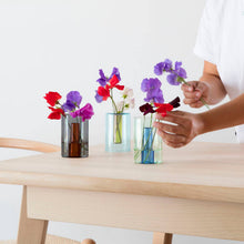 Load image into Gallery viewer, ColorLab Reversible Glass Vase by Block Design - small in Smoke and Amber
