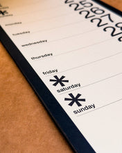 Load image into Gallery viewer, Obok - 2027 slim-line monthly wall calendar - Mat Cuk Design
