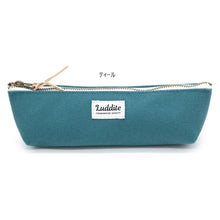 Load image into Gallery viewer, Boat shaped pencil case in Kurashiki Canvas by Luddite.

