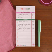 Load image into Gallery viewer, Good Tuesday - To Do List Pad | Work Hard, Play Nice
