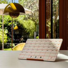 Load image into Gallery viewer, Squared - 2027 monthly desk calendar on paper stand - Mat Cuk Design
