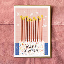 Load image into Gallery viewer, Aimee Mac Illustration - Make a Wish Card / Birthday Cake Card
