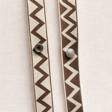Load image into Gallery viewer, Zigzag Fabric adjustable strap for Japanese Knitted Knot Top Bags - Tokeii Knit London
