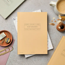 Load image into Gallery viewer, Katie Leamon - A5 Ruled Mustard Lay Flat Notebook - Vol 42
