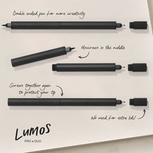Load image into Gallery viewer, Lumos Pro - Duo Tip Infinitely Refillable Multi-Tip Pen - Tom's Studio
