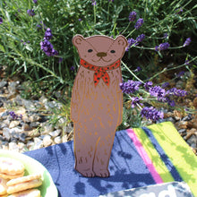 Load image into Gallery viewer, Bear Bookmark by Ark Colour Design - Dusty Pink
