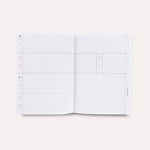 Load image into Gallery viewer, The Completist - A6 Lay Flat Pocket Undated Weekly Planner Book - Superbloom No. 1
