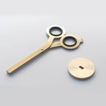 Load image into Gallery viewer, Desk scissors with stand - Gold Coloured - HMM
