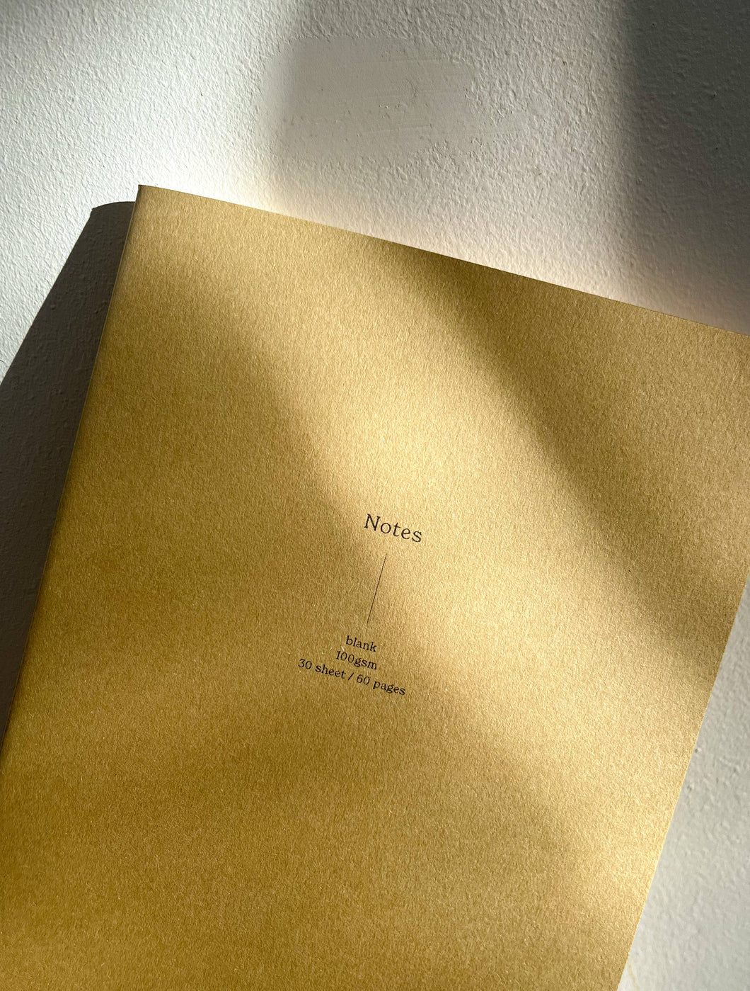 Plain Notebook / Vita Series-Light Brown by Fin Studio
