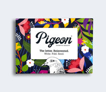 Load image into Gallery viewer, Pigeon Posted Letters - Notecard Set - Floral Fantasia Pigeons
