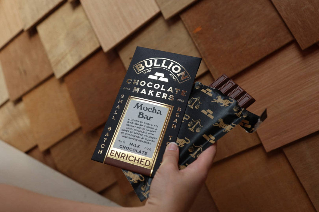 Bullion Chocolate - Mocha - Enriched Milk Chocolate Bar