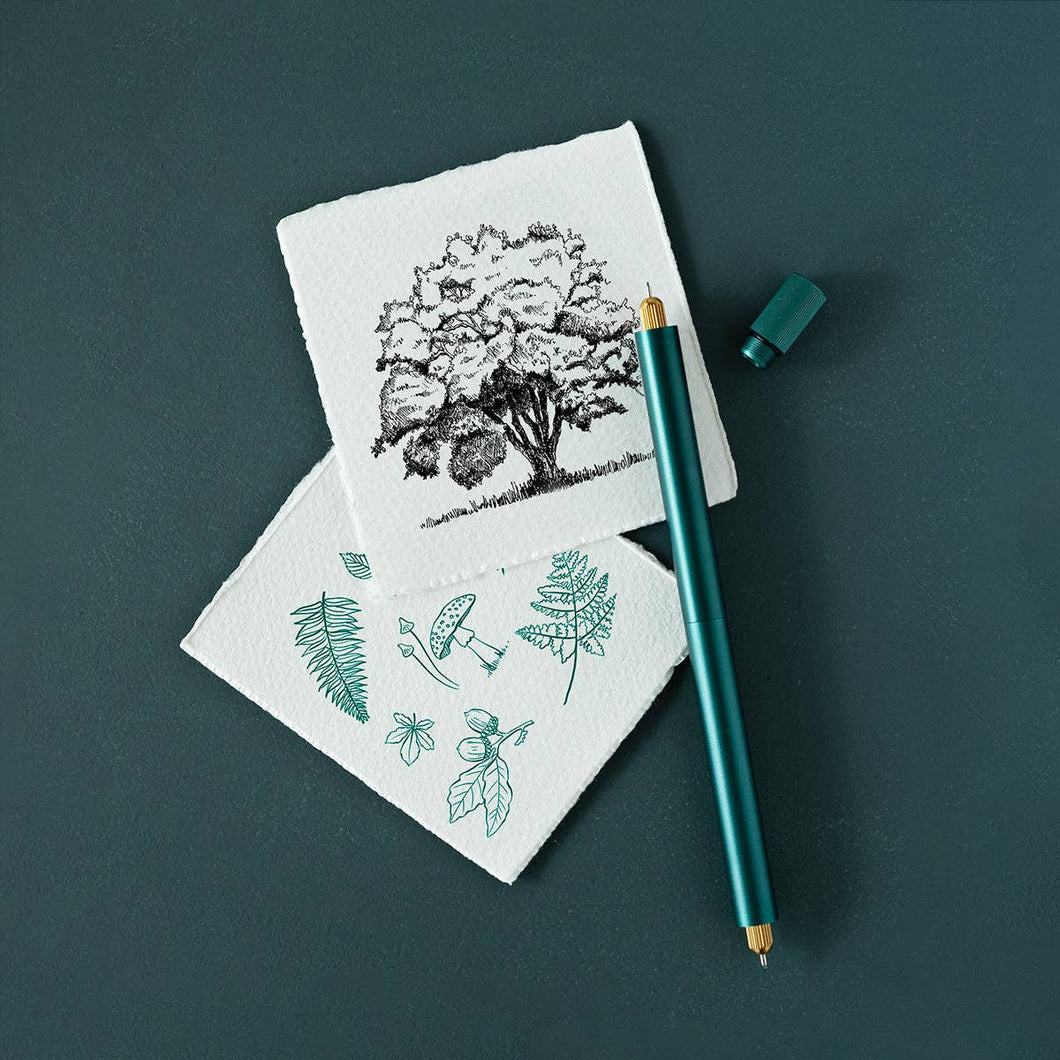 Tom's Studio - Lumos Pro - Refillable Multi-Tip Pen: Ivy / Duo Tip