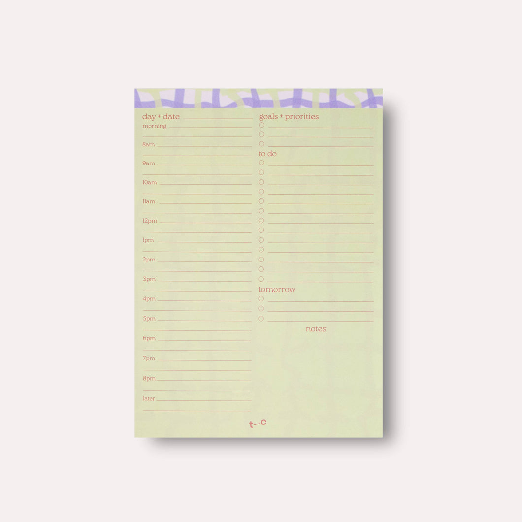 The Completist - A5 Daily Planner Pad - Neroli