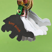 Load image into Gallery viewer, Easy Going Tortoise Key Fob by Ark Colour Design - Neon Yellow
