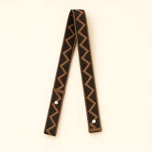 Load image into Gallery viewer, Zigzag Fabric adjustable strap for Japanese Knitted Knot Top Bags - Tokeii Knit London
