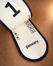 Load image into Gallery viewer, Obok - 2027 slim-line monthly wall calendar - Mat Cuk Design
