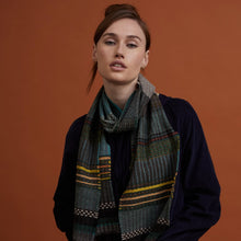 Load image into Gallery viewer, Wallace Sewell Wainscott scarf in Jade. 100% Merino Wool - Made in England
