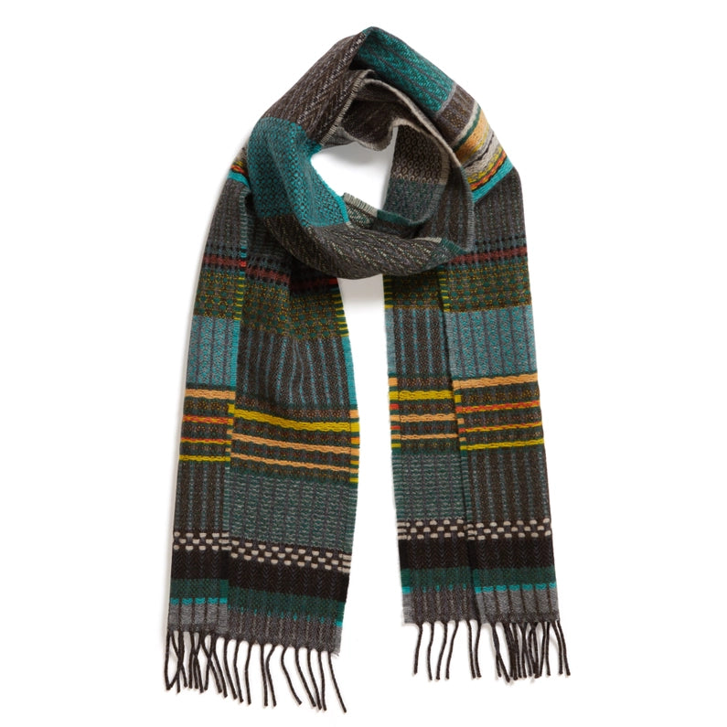 Wallace Sewell Wainscott scarf in Jade. 100% Merino Wool - Made in England