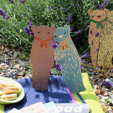 Load image into Gallery viewer, Bear Bookmark by Ark Colour Design - Dusty Pink
