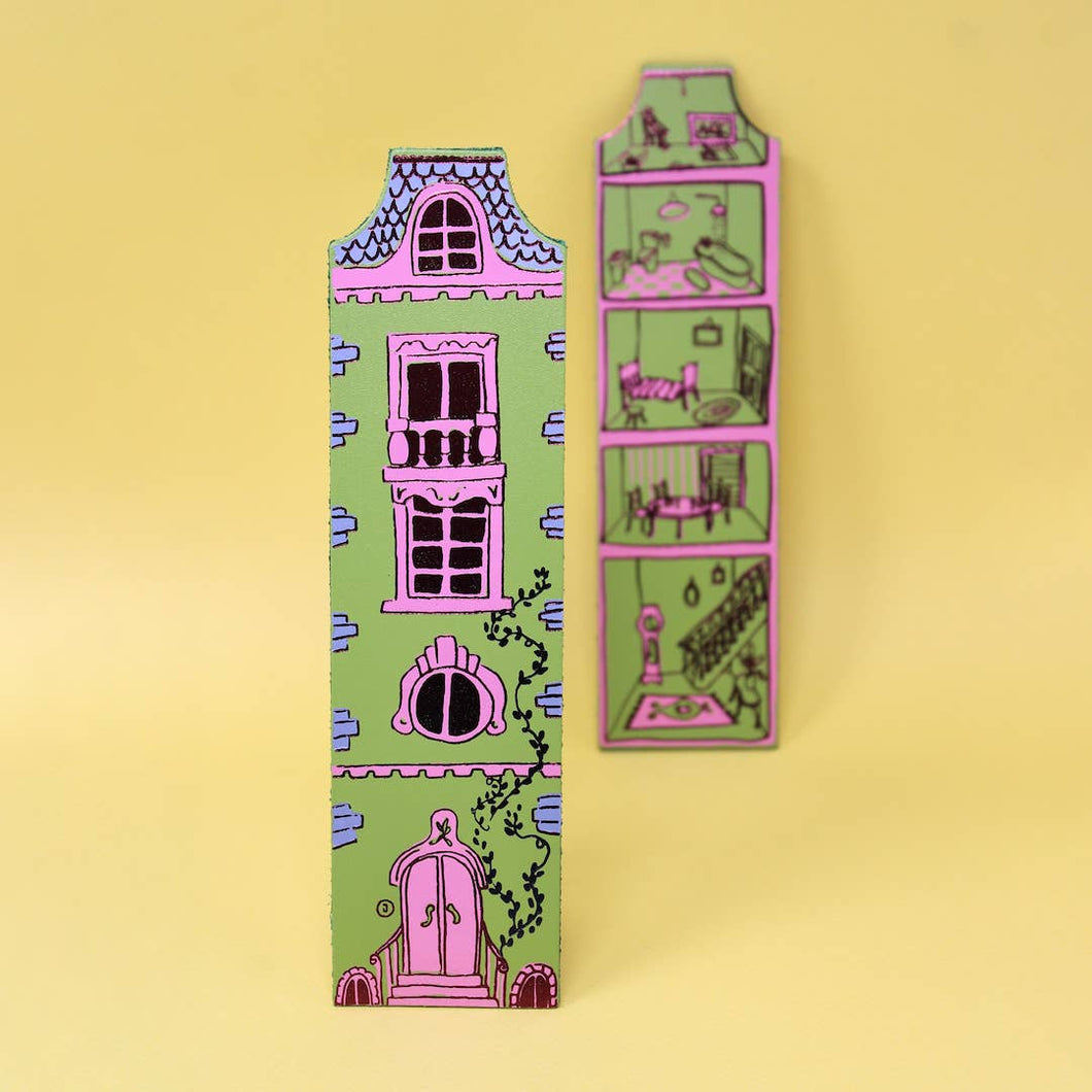 Dolls House Bookmark by Ark Colour Design - Apple and Pink