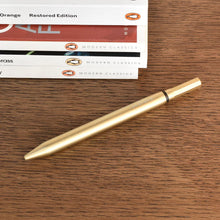Load image into Gallery viewer, Method retractable capless ballpoint pen - solid brass - andhand
