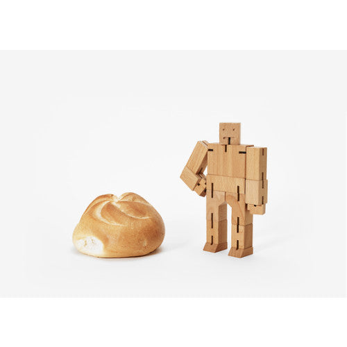 Cubebot by Areaware - Small in Natural Wood