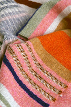 Load image into Gallery viewer, Wallace Sewell Striped Lambswool Scarf - Angus in Stawberry - PRE-ORDER
