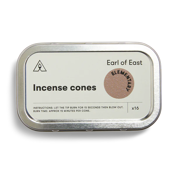 Elementary scented incense cones by Earl of East
