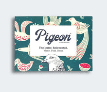 Load image into Gallery viewer, Pigeon Posted Letters - Notecard Set - Fig &amp; Feather Pigeons
