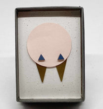 Load image into Gallery viewer, PEEP / TRIANGLE Earrings by Leather Look Leg
