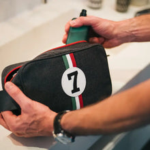Load image into Gallery viewer, Toiletry Wash Bag Italian motor racing inspired by E2R Paris
