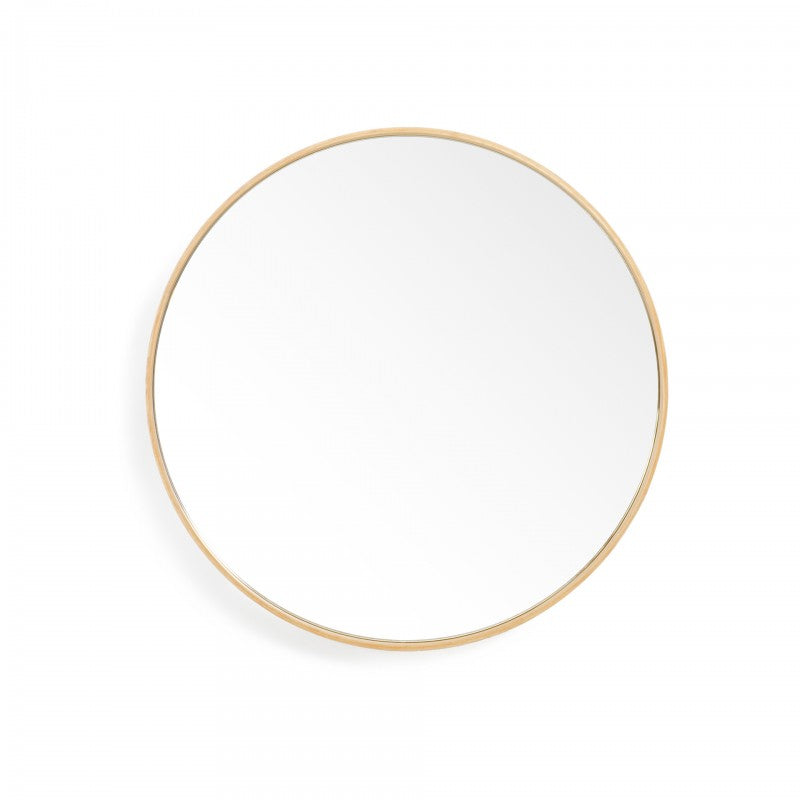 Glance 450 wall mirror natural oak frame by Wireworks
