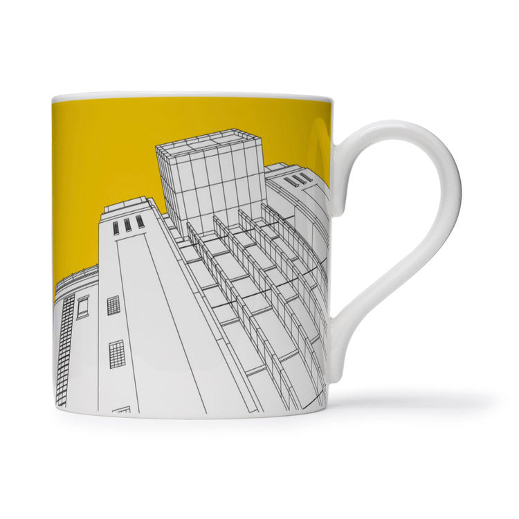 People Will Always Need Plates, Baltic Gateshead mug in yellow, 25cl
