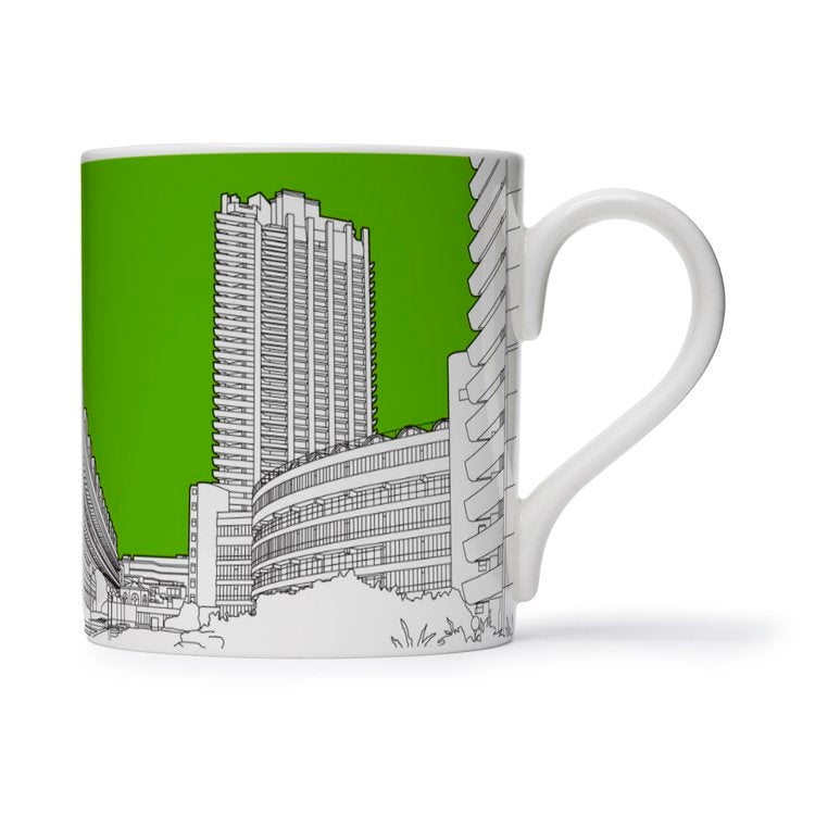 People Will Always Need Plates, Barbican London mug in grass green, 25cl