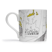Load image into Gallery viewer, People Will Always Need Plates - Aviva Digital Garage Hoxton Square - yellow print - 25cl mug
