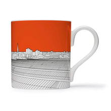 Load image into Gallery viewer, People Will Always Need Plates, Waterloo Sunset - peach or orange - 25cl mug
