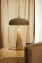 Load image into Gallery viewer, Steel Mushroom Table Lamp in White - RAYMOND by Kin
