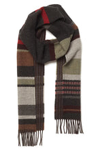 Load image into Gallery viewer, Wallace Sewell Striped Lambswool Scarf - Angus in Peppercorn - PRE-ORDER
