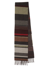 Load image into Gallery viewer, Wallace Sewell Striped Lambswool Scarf - Angus in Peppercorn - PRE-ORDER
